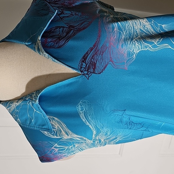 Nike‎ Golf Womens Blue and Purple Women's Top. Henley Neck. Size Large. - Picture 2 of 11